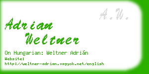 adrian weltner business card