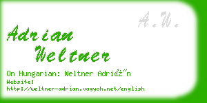 adrian weltner business card